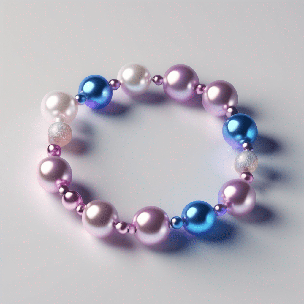 Pinkish Blue Bracelet – Soft & Elegant