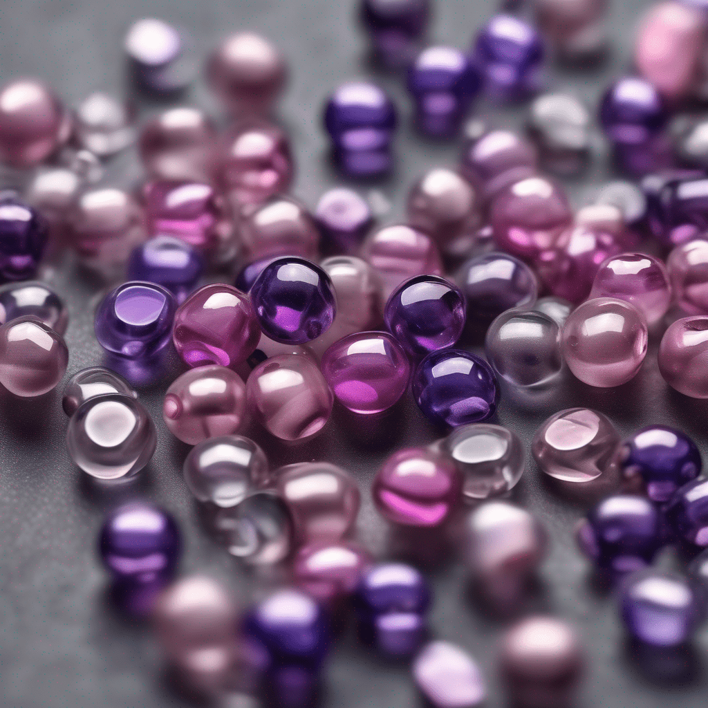 Pink & Purple Glass Beads Bracelet DIY Kit