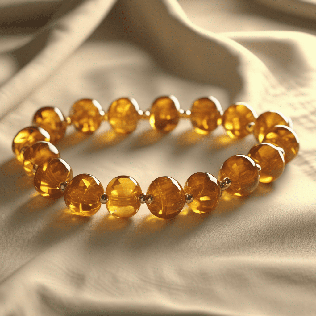 Gold Citrine Beads Bracelet – Good Fortune Crystal