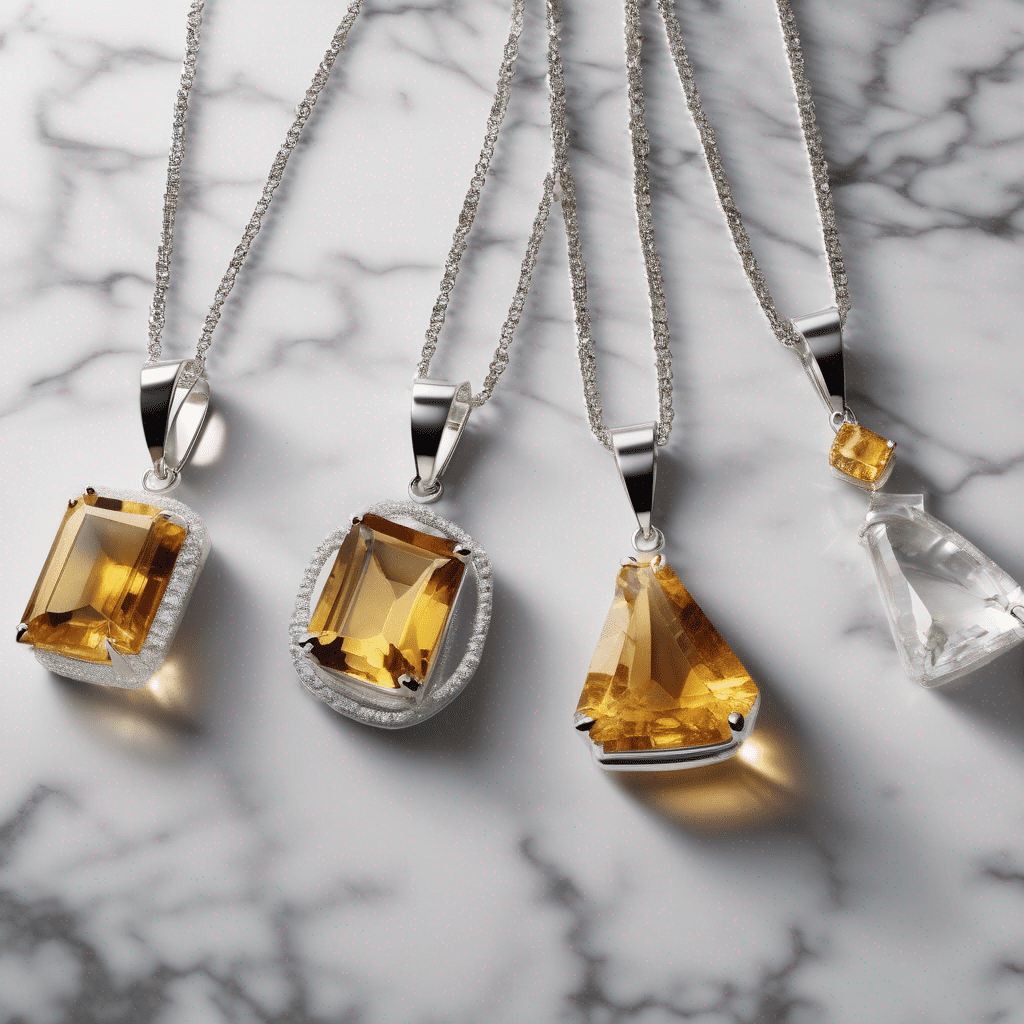 Citrine & Clear Quartz Necklace – Positive Energy Crystals